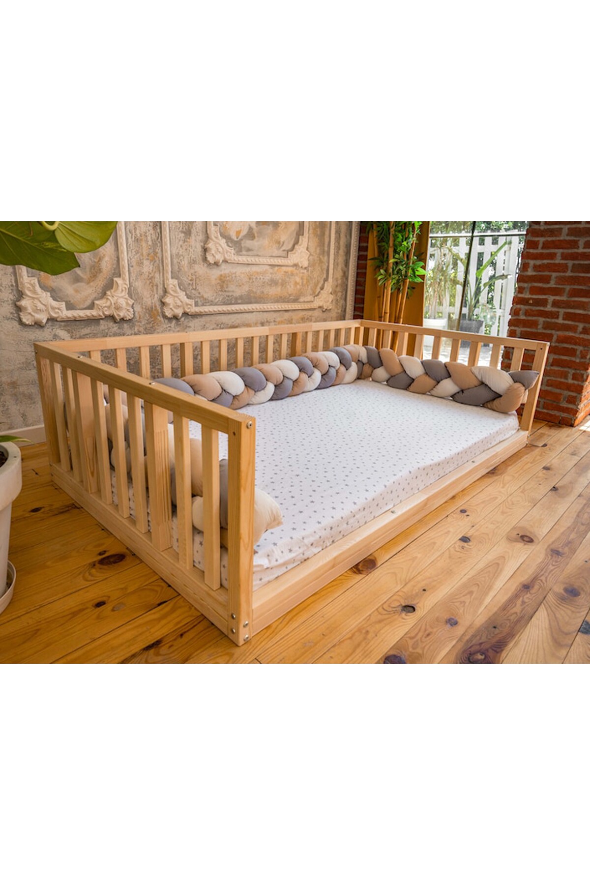 Montessori Ahşap Karyola - Montessori Karyola - Montessori Yatak - Opmont-23