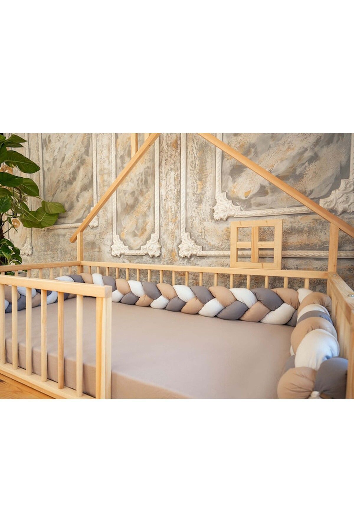 Montessori Ahşap Karyola - Montessori Yatak - Montessori Karyola Opmont-16