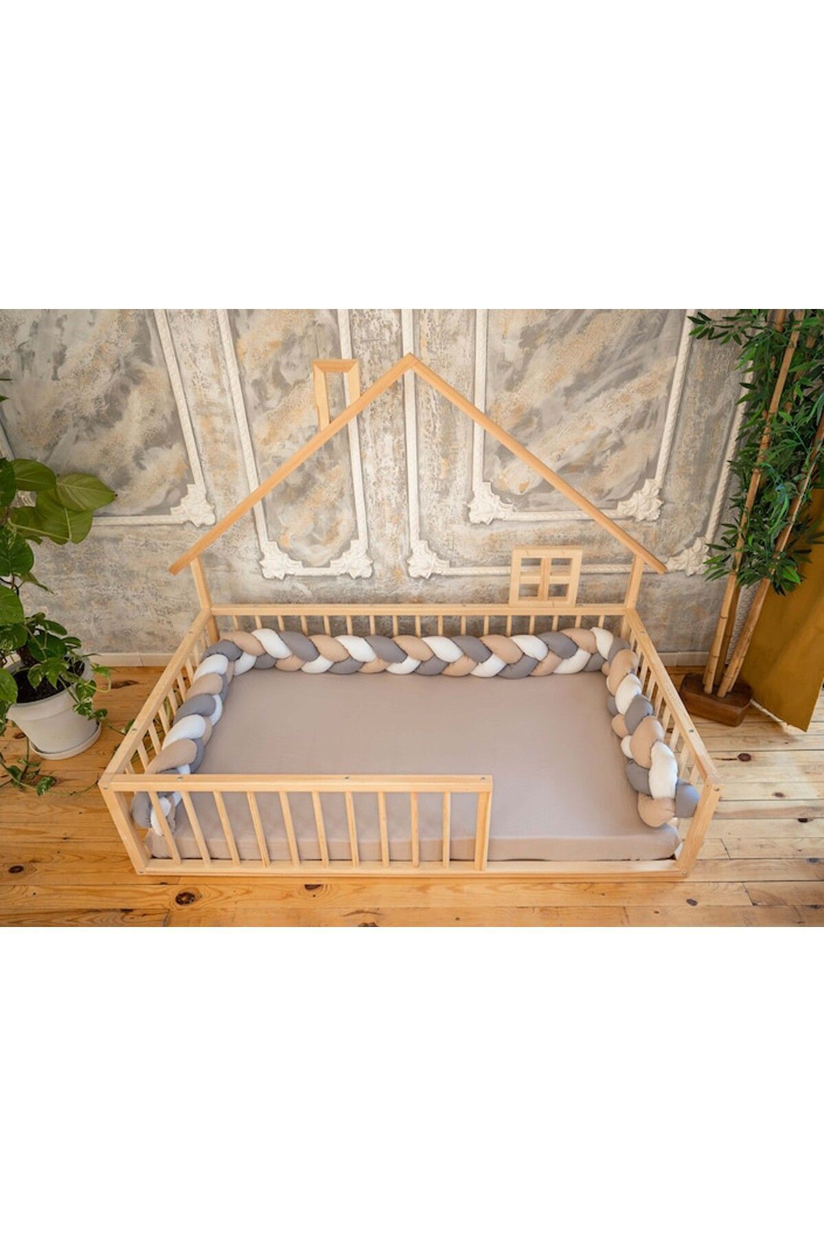 Montessori Ahşap Karyola - Montessori Yatak - Montessori Karyola Opmont-16